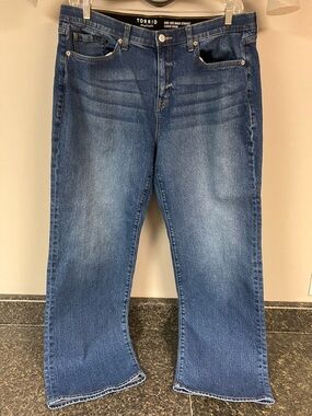 Torrid high rise baggy straight jeans 14